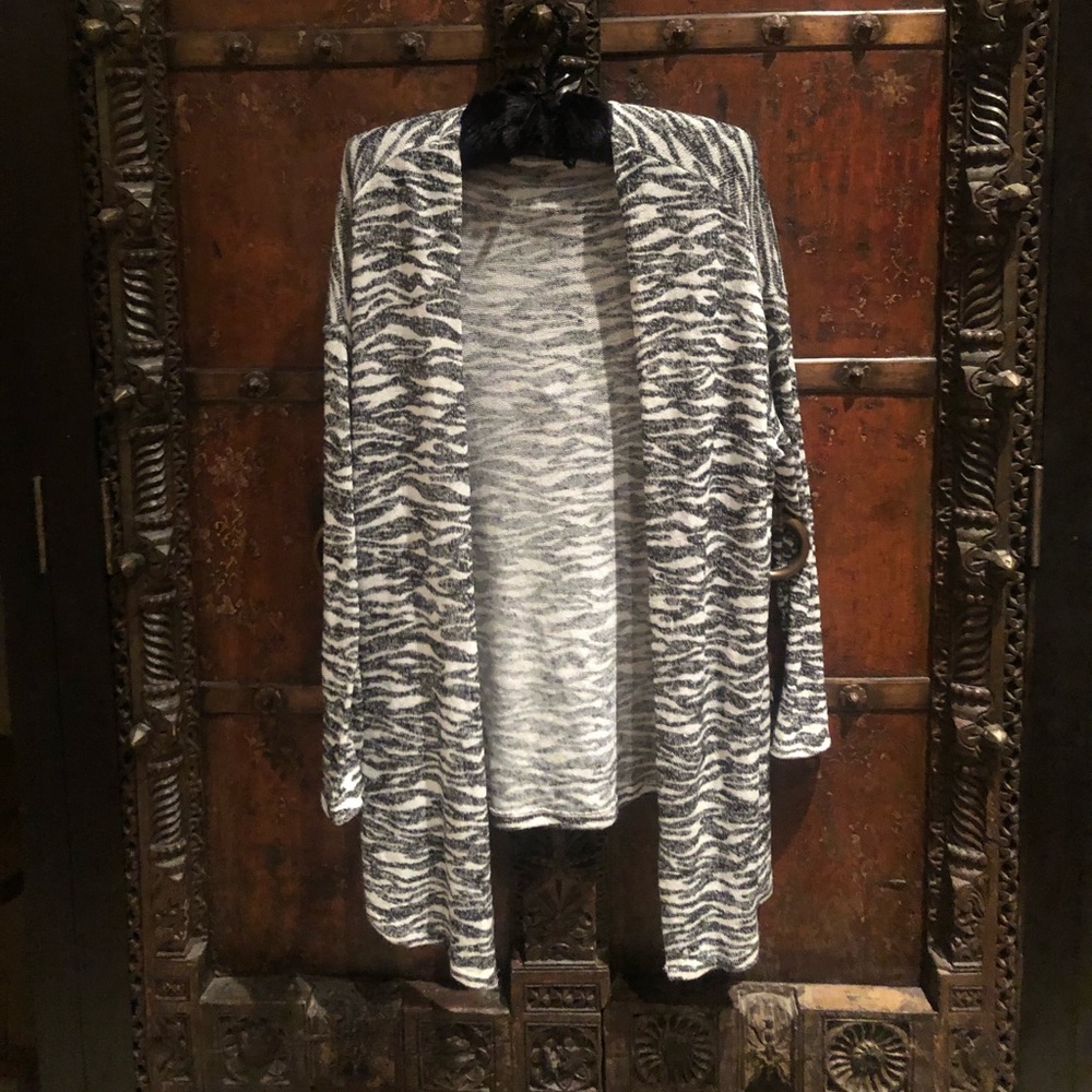 H&M Zebra Cardigan!!